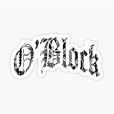 "O’Block" Sticker by DIRTYDUNNZ | Redbubble