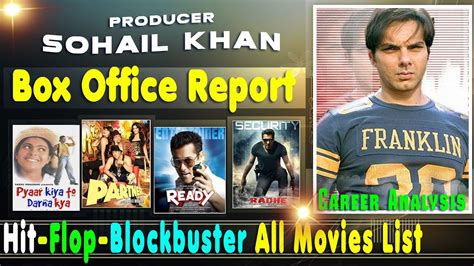 Producer Sohail Khan Hits Or Flops Blockbuster Movies List And Box ...