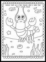 Cute Lobster Coloring Page With Fun Fact About Regenerating  FREE sketch template