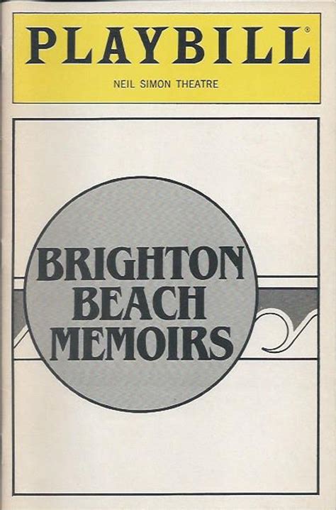 Brighton Beach Memoirs