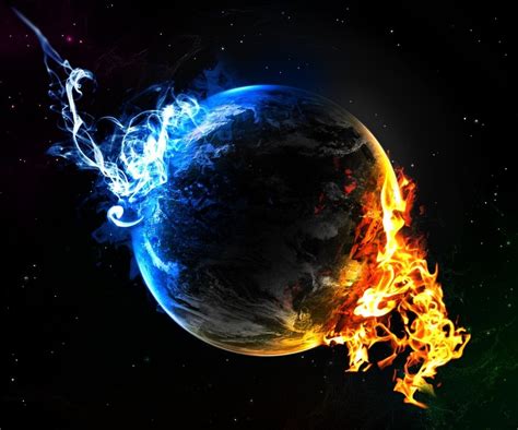 🔥 Download Earth On Fire HD Wallpaper by @brandif27 | Earth HD ...