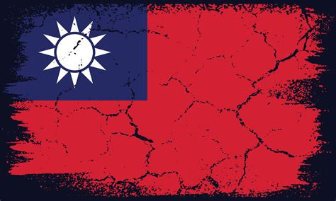 Flat Design Grunge Taiwan Flag Background 30522106 Vector Art at Vecteezy