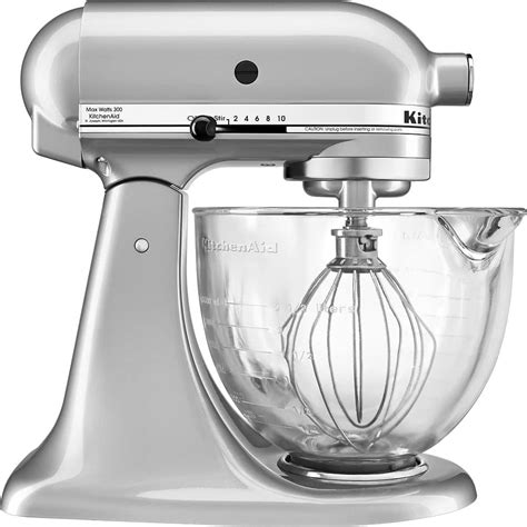 Best Buy: KitchenAid KSM105GBCMC Tilt-Head Stand Mixer Metallic chrome KSM105GBCMC