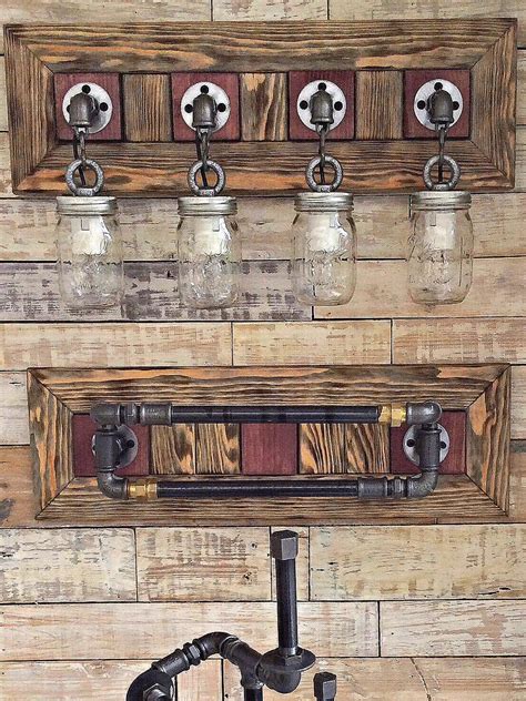 Rustic Bathroom SET Bathroom Lighting Farmhouse Bathroom | Etsy | Light ...