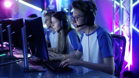 Team of Professional Esport Gamers Stock Footage Video (100% Royalty-free) 30062041 | Shutterstock