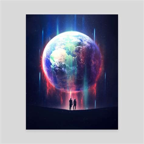 Earth on Fire, an art canvas by Florin Alex | Canvas art, Giclee art ...