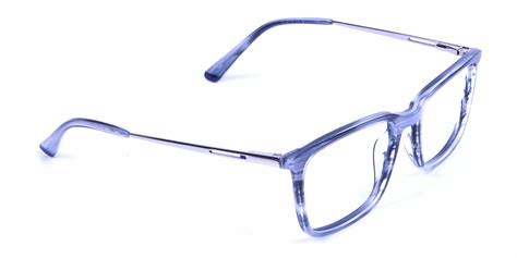 Blue Frame Glasses Rectangular Men & Women - STEVE NW4