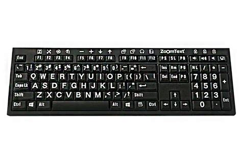 ZoomText Large Print Keyboard - US English – Sterling Adaptives