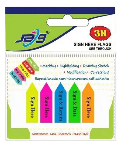 Mix Sign Here Flag, Paper Size: 1X5 at Rs 42.00/piece in Mumbai | ID ...