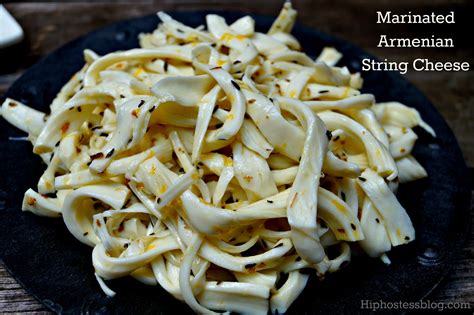 Recipe :: Marinated Armenian String Cheese - Stylish Spoon