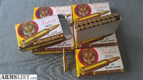 ARMSLIST - For Sale: 257 Weatherby Magnum Ammo