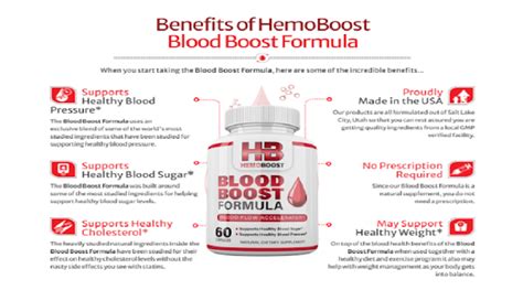 HemoBoost Blood Boost Formula pills | Balance Blood level