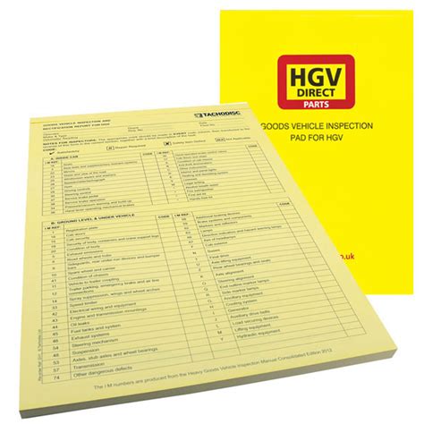 Hgv Inspectin Sheet Ireland Template - Improving Van Maintenance Standards - cvw / The vehicle ...