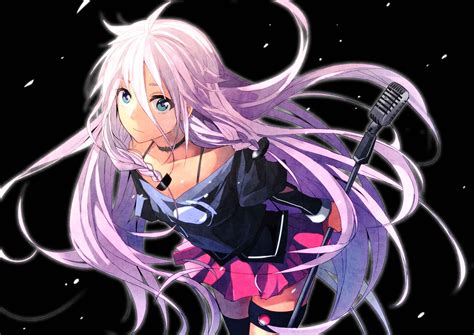 pink hair, Long hair, Blue eyes, Anime, Anime girls, IA (Vocaloid ...