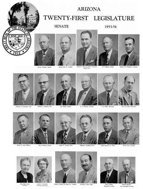 Members of the 21st Arizona State Senate in Phoenix | Arizona Memory ...