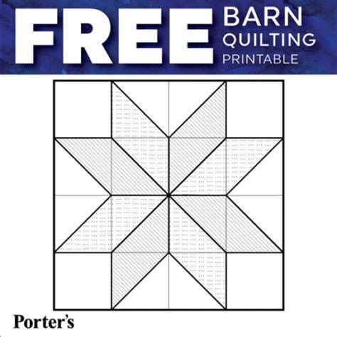 Free Printable Barn Quilt Templates