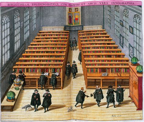 Graphic Depiction of Leiden University Library in 1610 : History of ...