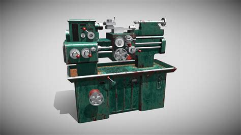 Lathe Machine 3d Diagram