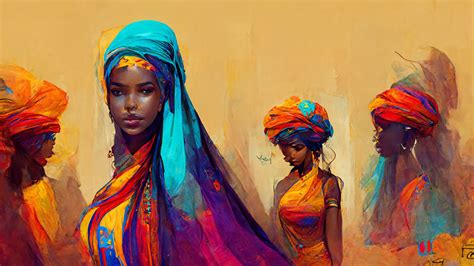 Nubian Queen - Vivid color sketch 2 by retr0nation on DeviantArt