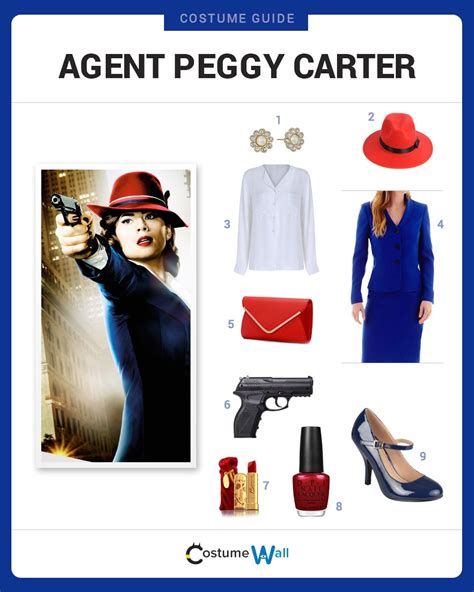 Dress Like Agent Peggy Carter Costume DIY Outfit | Costume Wall