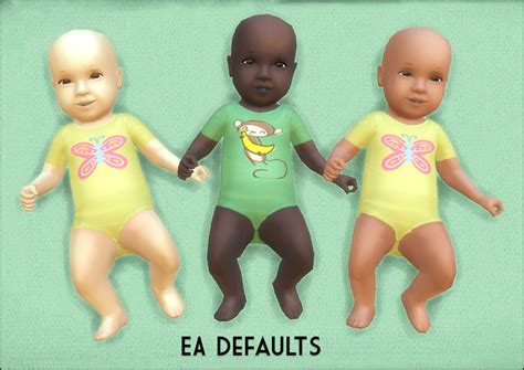 My Sims 4 Blog: Little Lamb Default Skin and Build Your Own Baby Set by Martine