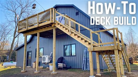 How To Build A Deck // Two Story // DIY Home Improvement - YouTube