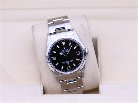 Rolex Explorer I 36mm Black Dial 114270 – D Serial – Box & Papers ...