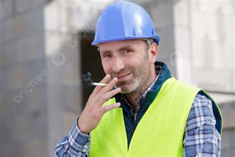 Smoking Cigarette On Construction Site Photo Background And Picture For Free Download - Pngtree