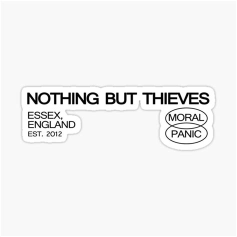 "Nothing But Thieves Merch Nothing But Thieves" Sticker by ...