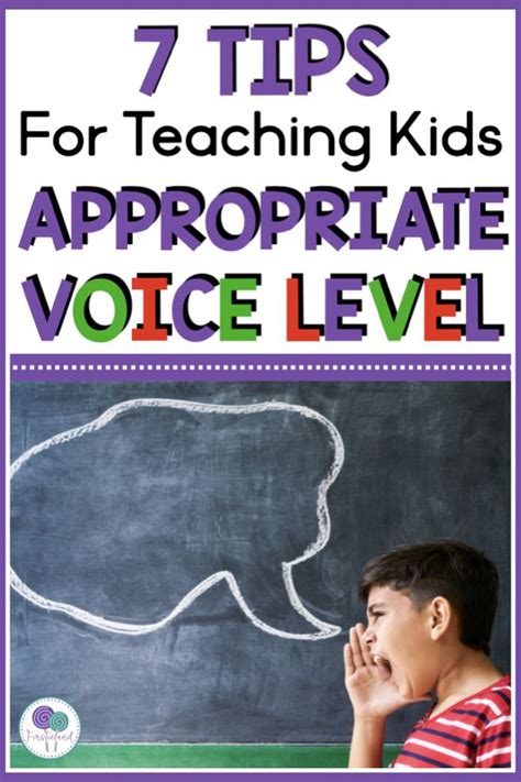 Teaching Kids Appropriate Classroom Voice Level | Voice levels ...