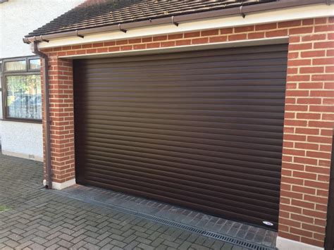 Printed rosewood roller door - roluxuk.com