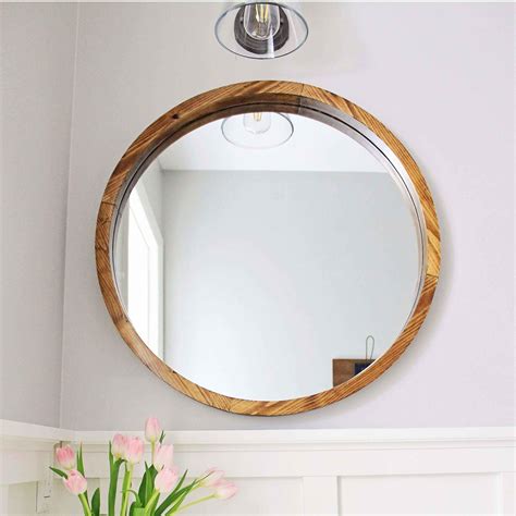 Round Wood Framed Mirrors | Mirror Ideas