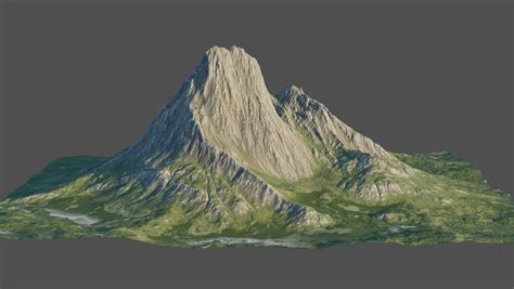 8K Detailed Mountain Landscape 5 3D model - TurboSquid 1826887