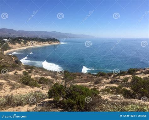 View from Point Dume in Malibu Stock Photo - Image of bluff, natural ...