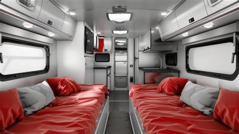 Premium Photo | RV trailer interior isolated