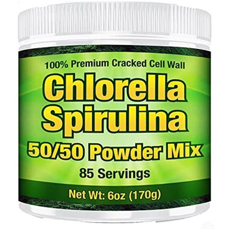 Premium Chlorella Spirulina Powder | 85 Servings | Non-GMO ...