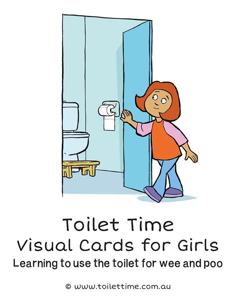 Toilet Time: Visual cards for girls learning to use the toilet for wee ...