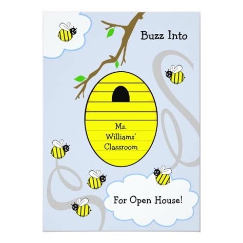 School Open House Invitation - Beehive | Zazzle