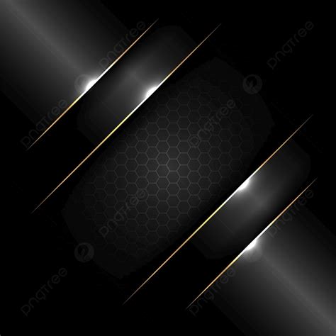 Abstract Banner Design Template Black Glossy With Gold Line And ...