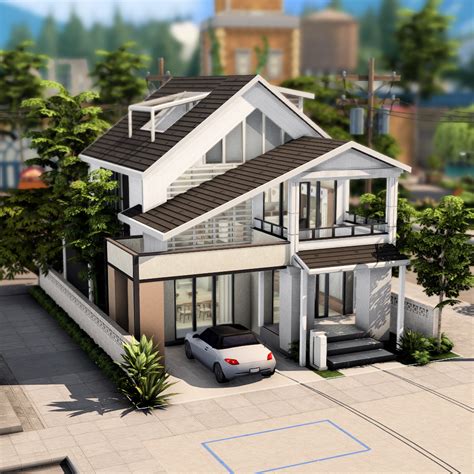 Small Modern House - The Sims 4 Rooms / Lots - CurseForge