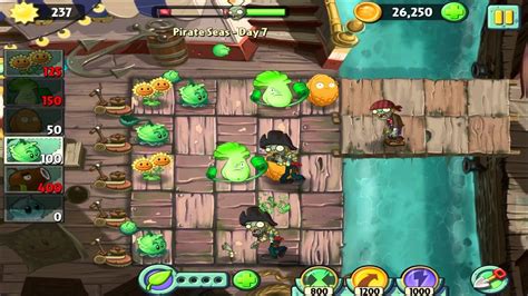 Plants vs Zombies 2: Pirate Seas Day 7 Walkthrough - YouTube