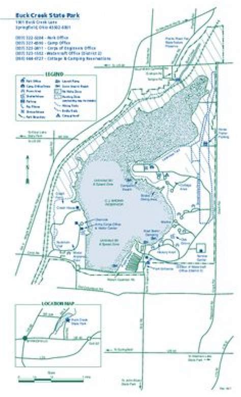 Ohio State Park Lodges Map - Printable Map