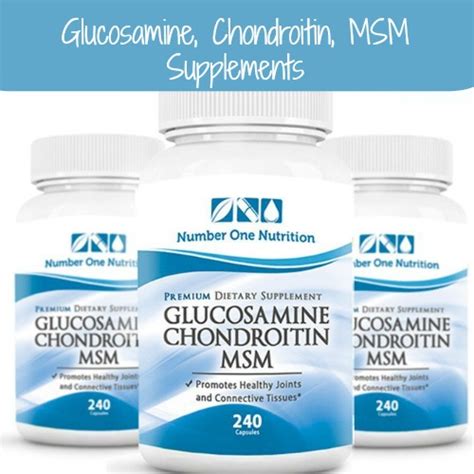 Glucosamine, Chondroitin, MSM Supplements