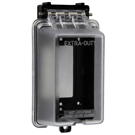 ENERLITES IUC1V-D Extra-Duty in-Use Weatherproof Outdoor Decorator GFCI Receptacle Outlets, 1 ...