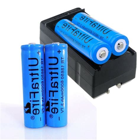 4X Ultrafire 18650 Battery 3.7V 6000mAh Li-ion Rechargeable