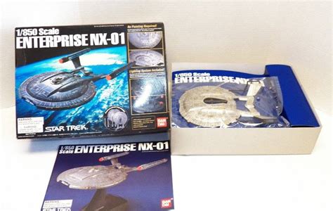 2003 Bandai STAR TREK 1:850 Scale ENTERPRISE NX-01 Precision Model Kit ~ New | eBay