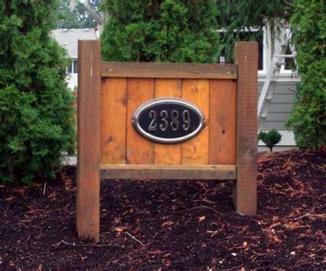 64 DIY Address Post – Farmhouse Room | House numbers diy, Address signs ...