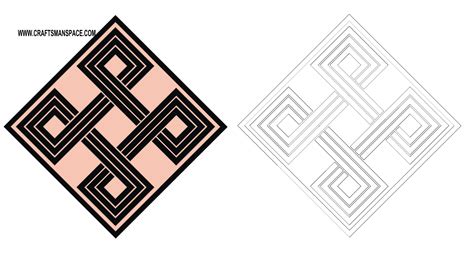 Geometric square pattern