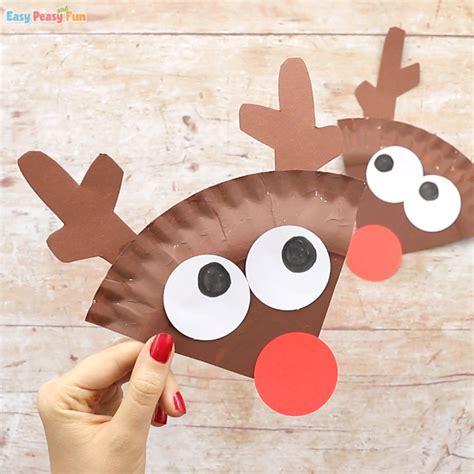 Paper Plate Reindeer Craft - Easy Peasy and Fun