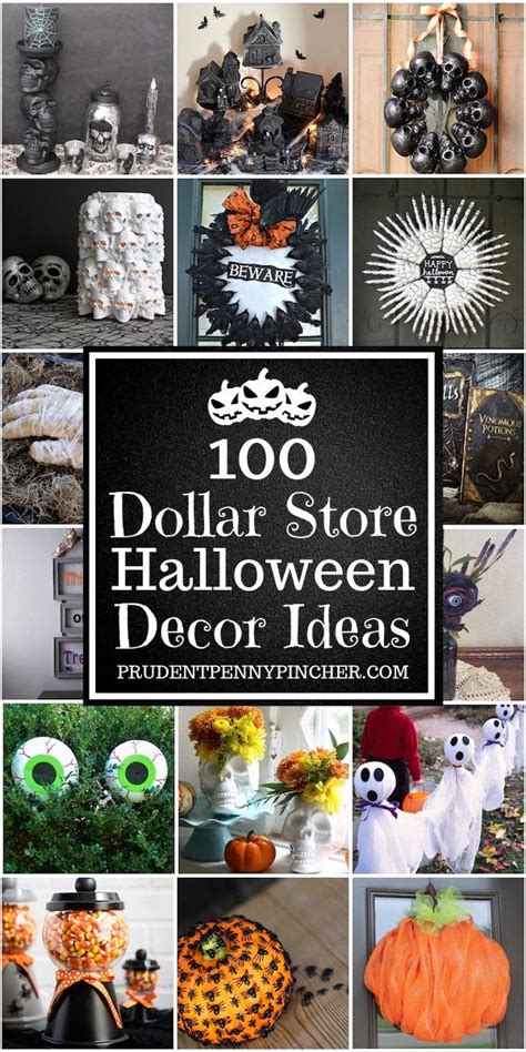 100 DIY Dollar Tree Halloween Decorations | Dollar store halloween decorations, Easy halloween ...